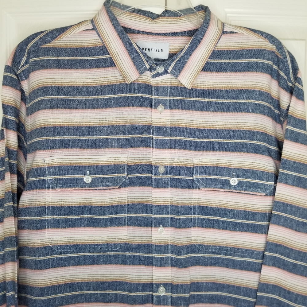 Penfield‎ Striped Long Sleeve Shirt Size: XL